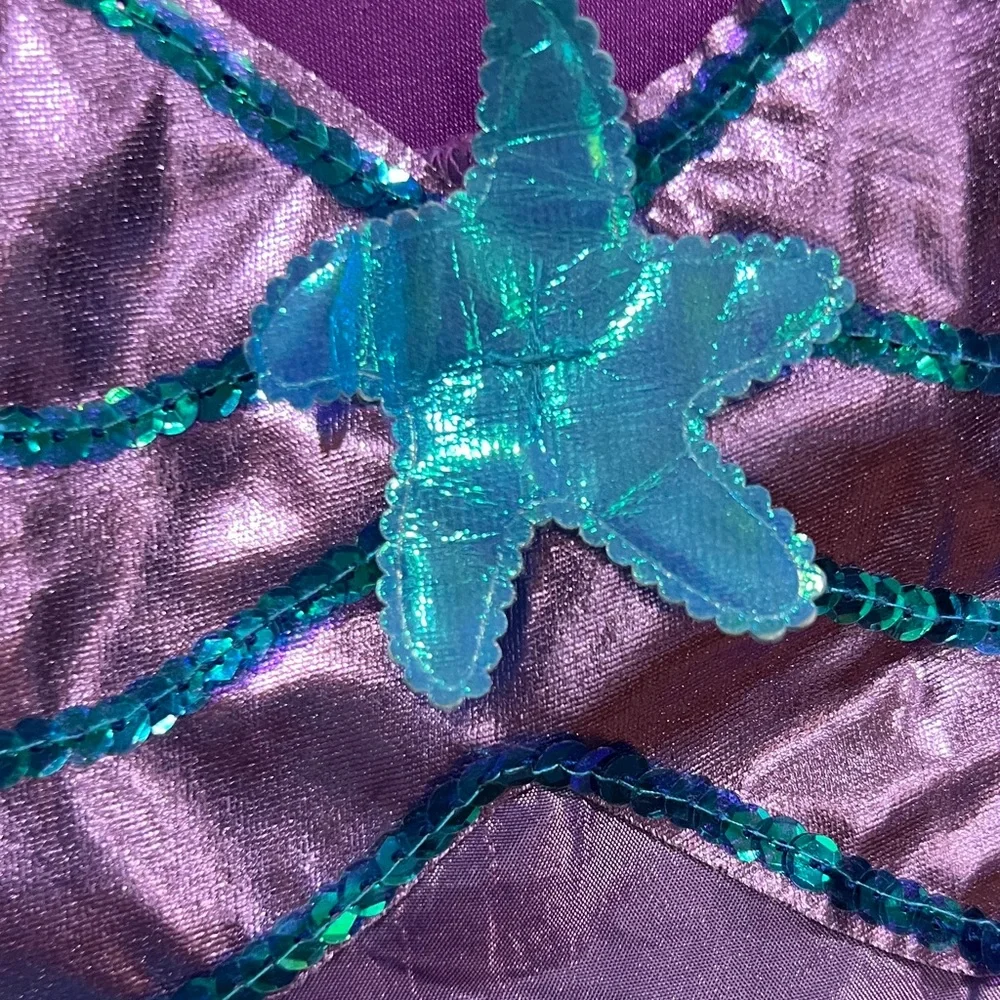 Deluxe Dazzling Mermaid Sequin Kids Costume-Size 10-12 (as is)